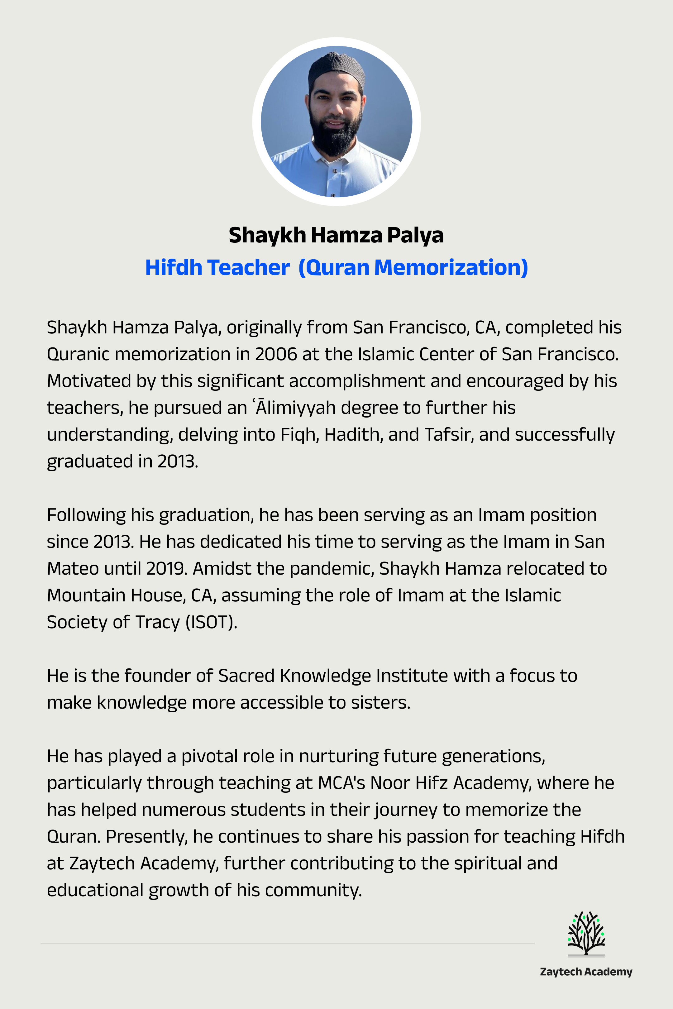 Shaykh Hamza Palya